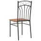 vidaXL Sillas de comedor 6 unidades MDF marrón vidaXL Sillas de comedor 6 unidades MDF marrón