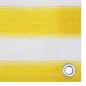 vidaXL Toldo para balcón HDPE amarillo y blanco 120x400 cm vidaXL Toldo para balcón HDPE amarillo y blanco 120x400 cm
