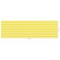 vidaXL Toldo para balcón HDPE amarillo y blanco 120x400 cm vidaXL Toldo para balcón HDPE amarillo y blanco 120x400 cm