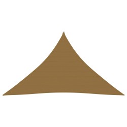 vidaXL Toldo de vela HDPE gris taupe 160 g/m² 4x4x5,8 m