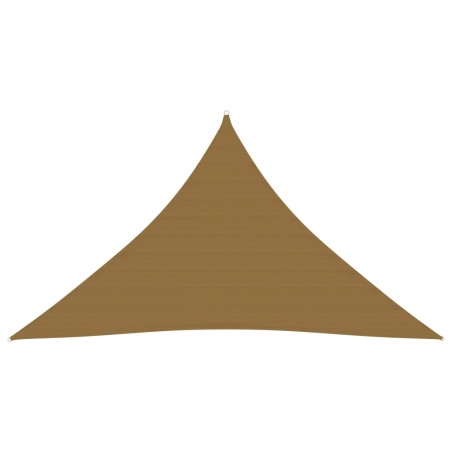 vidaXL Toldo de vela HDPE gris taupe 160 g/m² 4x4x5,8 m