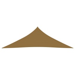 vidaXL Toldo de vela HDPE gris taupe 160 g/m² 4x4x5,8 m