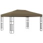 vidaXL Cenador de tela gris taupé 3x4 m vidaXL Cenador de tela gris taupé 3x4 m