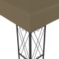 vidaXL Cenador de tela gris taupé 3x4 m vidaXL Cenador de tela gris taupé 3x4 m