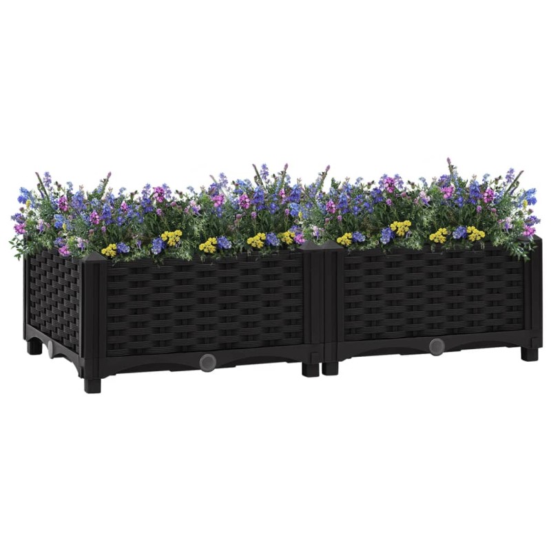 vidaXL Arriate 80x40x23 cm polipropileno vidaXL Arriate 80x40x23 cm polipropileno