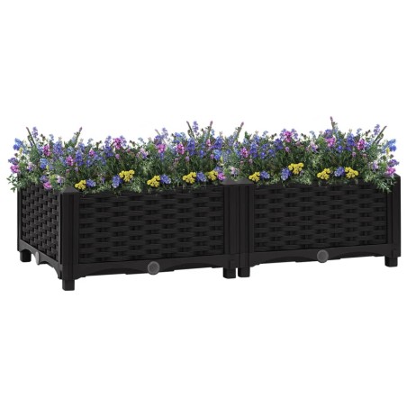 vidaXL Arriate 80x40x23 cm polipropileno