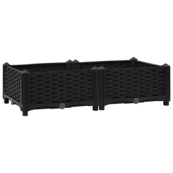 vidaXL Arriate 80x40x23 cm polipropileno