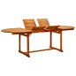 vidaXL Mesa de comedor jardín madera maciza acacia (160-240)x100x75 cm vidaXL Mesa de comedor jardín madera maciza acacia (160-240)x100x75 cm