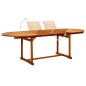 vidaXL Mesa de comedor jardín madera maciza acacia (160-240)x100x75 cm vidaXL Mesa de comedor jardín madera maciza acacia (160-240)x100x75 cm