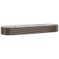 vidaXL Jardinera arriate acero recubrimiento polvo marrón 322x100x36cm vidaXL Jardinera arriate acero recubrimiento polvo marrón 322x100x36cm