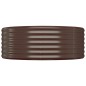 vidaXL Jardinera arriate acero recubrimiento polvo marrón 322x100x36cm vidaXL Jardinera arriate acero recubrimiento polvo marrón 322x100x36cm