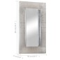 vidaXL Espejo aviador de metal 80x50 cm vidaXL Espejo aviador de metal 80x50 cm