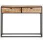 vidaXL Mesa consola de madera de mango rugosa 100x35x75 cm vidaXL Mesa consola de madera de mango rugosa 100x35x75 cm
