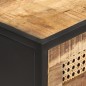 vidaXL Mesa consola de madera de mango rugosa 100x35x75 cm vidaXL Mesa consola de madera de mango rugosa 100x35x75 cm