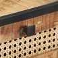 vidaXL Mesa consola de madera de mango rugosa 100x35x75 cm vidaXL Mesa consola de madera de mango rugosa 100x35x75 cm