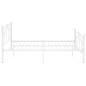 vidaXL Estructura de cama de metal blanco 120x200 cm vidaXL Estructura de cama de metal blanco 120x200 cm
