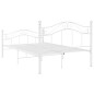 vidaXL Estructura de cama de metal blanco 120x200 cm vidaXL Estructura de cama de metal blanco 120x200 cm