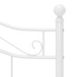 vidaXL Estructura de cama de metal blanco 120x200 cm vidaXL Estructura de cama de metal blanco 120x200 cm