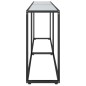vidaXL Mesa consola vidrio templado mármol blanco 220x35x75,5 cm vidaXL Mesa consola vidrio templado mármol blanco 220x35x75,5 cm