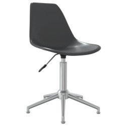 vidaXL Silla de oficina giratoria PP gris claro