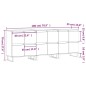 vidaXL Aparadores 3 uds madera contrachapada gris Sonoma vidaXL Aparadores 3 uds madera contrachapada gris Sonoma