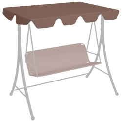 vidaXL Dosel de repuesto columpio de jardín marrón 188/168x145/110 cm