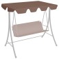 vidaXL Dosel de repuesto columpio de jardín marrón 188/168x145/110 cm vidaXL Dosel de repuesto columpio de jardín marrón 188/168x145/110 cm