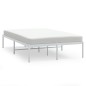 vidaXL Estructura de cama de metal blanca 135x190 cm vidaXL Estructura de cama de metal blanca 135x190 cm