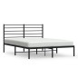 vidaXL Estructura de cama con cabecero metal negro 150x200 cm vidaXL Estructura de cama con cabecero metal negro 150x200 cm