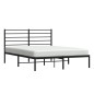 vidaXL Estructura de cama con cabecero metal negro 150x200 cm vidaXL Estructura de cama con cabecero metal negro 150x200 cm