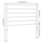 vidaXL Cabecero de metal negro 107 cm vidaXL Cabecero de metal negro 107 cm