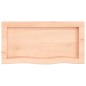 vidaXL Estante de pared madera maciza roble sin tratar 60x30x(2-6) cm