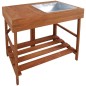 Esschert Design Mesa para macetas de madera dura GT35 Esschert Design Mesa para macetas de madera dura GT35