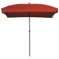 Madison Sombrilla Patmos Luxe rectangular 210x140 cm rojo ladrillo
