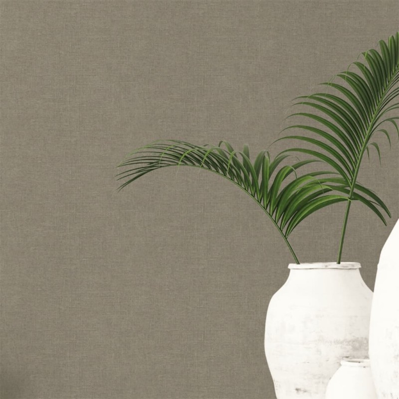 Noordwand Papel pintado Textile Texture gris taupe Noordwand Papel pintado Textile Texture gris taupe