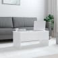 vidaXL Mesa de centro contrachapada blanco brillo 102x50,5x46,5 cm vidaXL Mesa de centro contrachapada blanco brillo 102x50,5x46,5 cm