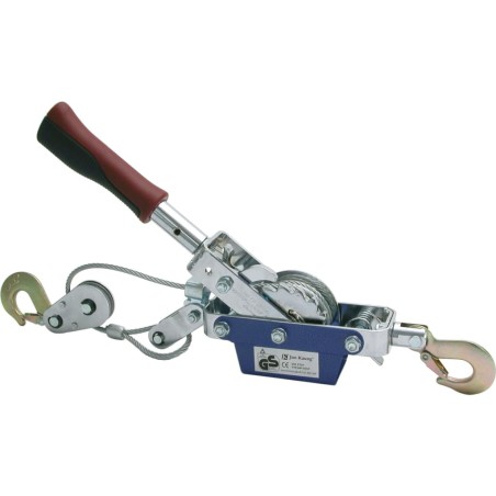 Carpoint Cabrestante manual portátil con cable 800 kg cromado