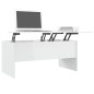 vidaXL Mesa de centro contrachapada blanco brillo 102x50,5x46,5 cm vidaXL Mesa de centro contrachapada blanco brillo 102x50,5x46,5 cm