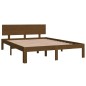 vidaXL Estructura de cama madera maciza marrón miel 150x200 cm
