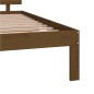 vidaXL Estructura de cama madera maciza marrón miel 150x200 cm
