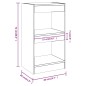 vidaXL Estantería/divisor de espacios blanco 40x30x72 cm vidaXL Estantería/divisor de espacios blanco 40x30x72 cm