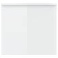vidaXL Mesa de centro contrachapada blanco brillo 102x50,5x46,5 cm vidaXL Mesa de centro contrachapada blanco brillo 102x50,5x46,5 cm