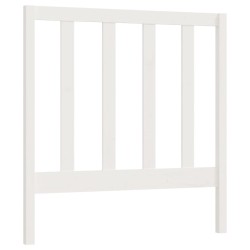 vidaXL Cabecero de cama madera maciza de pino blanco 106x4x100 cm