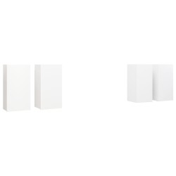 vidaXL Muebles de salón 4 uds madera ingeniería blanco 30,5x30x60 cm
