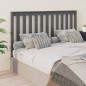 vidaXL Cabecero de cama madera maciza de pino gris 156x6x101 cm vidaXL Cabecero de cama madera maciza de pino gris 156x6x101 cm