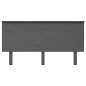 vidaXL Cabecero de cama madera maciza de pino gris 154x6x82,5 cm vidaXL Cabecero de cama madera maciza de pino gris 154x6x82,5 cm