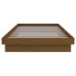 vidaXL Estructura de cama madera maciza marrón miel 100x200 cm vidaXL Estructura de cama madera maciza marrón miel 100x200 cm
