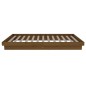 vidaXL Estructura de cama madera maciza marrón miel 100x200 cm vidaXL Estructura de cama madera maciza marrón miel 100x200 cm