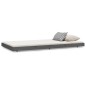 vidaXL Estructura de cama madera maciza de pino gris 100x200 cm vidaXL Estructura de cama madera maciza de pino gris 100x200 cm