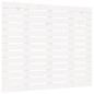 vidaXL Cabecero cama de pared madera maciza pino blanco 81x3x91,5 cm